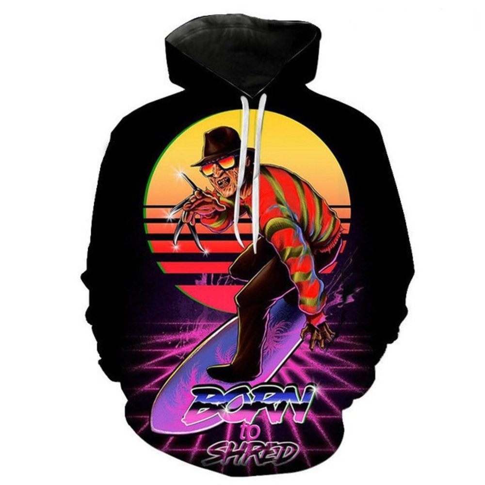 Freddy Krueger Born To Shred Hoodie 🏄🏻‍♂️